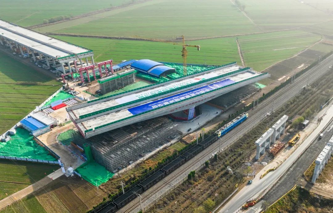 跨越京沪线！济南大西环这一“转”刷新国内纪录