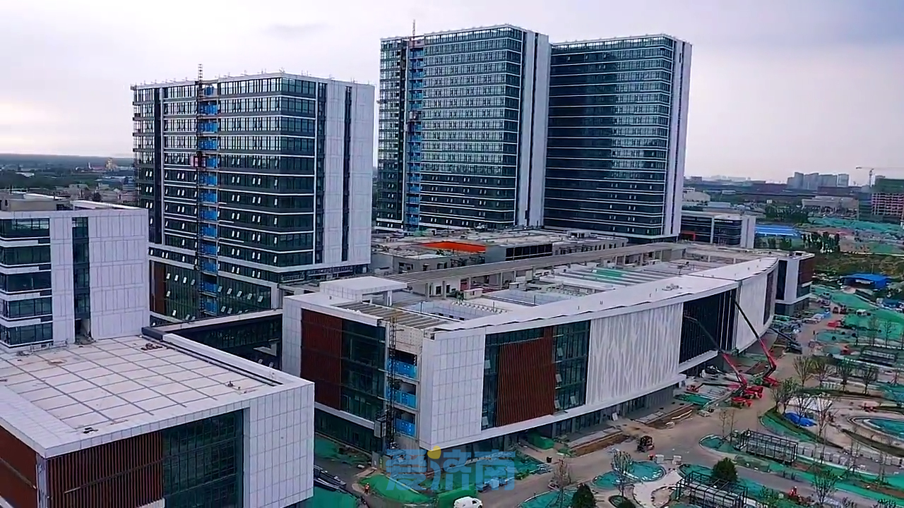 树兰(济南)国际医院项目外装已完成95%