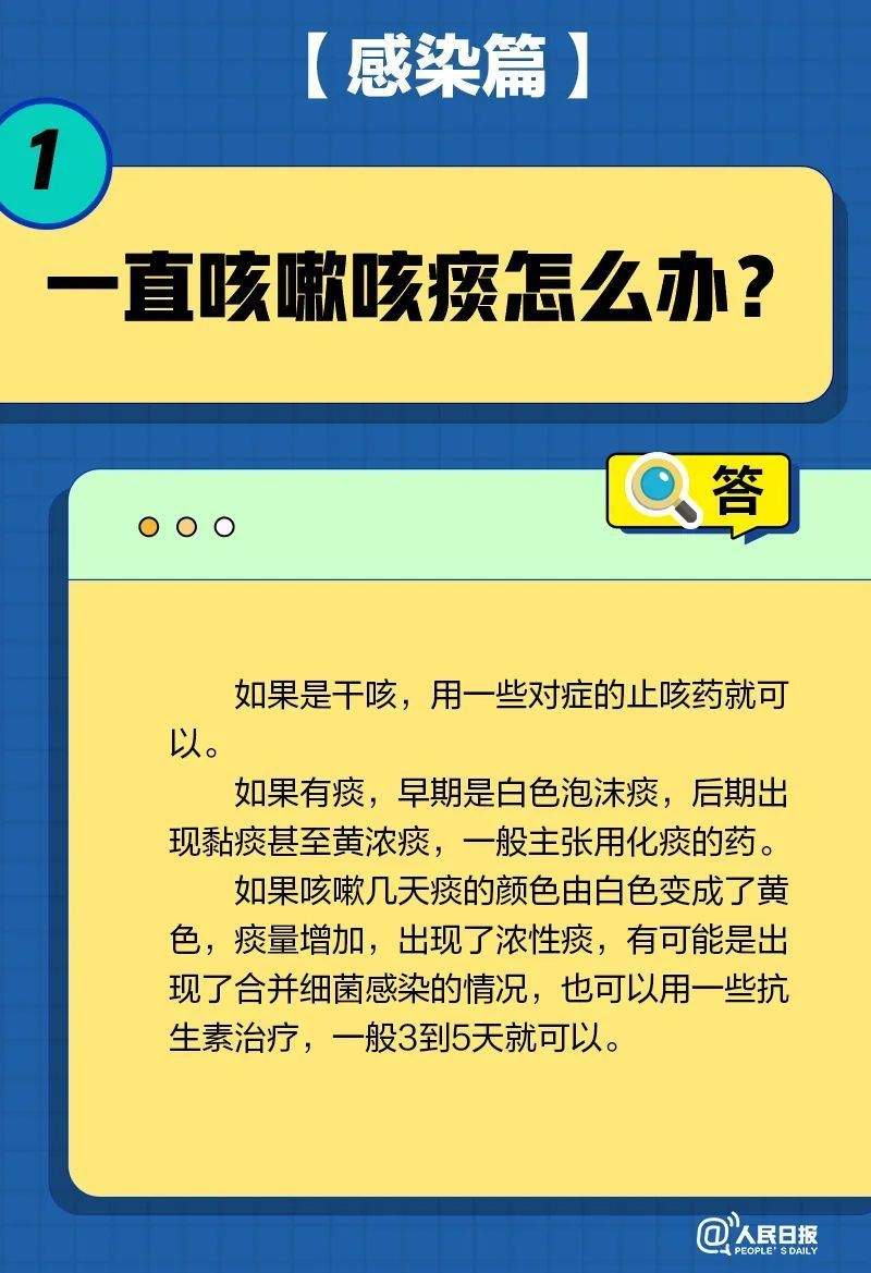 一直咳嗽怎么办？被子会传播病毒吗？居家康复20问20答