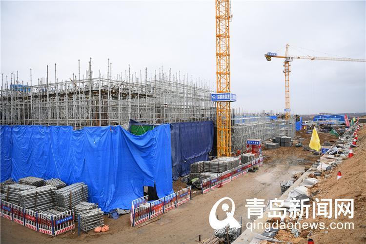 潍莱高铁平度北站新进展 站房开始拔地而起