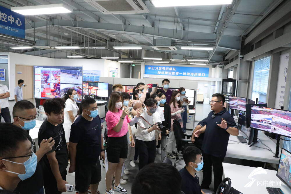 港口雄开万里流｜山东港口日照港打造全球首个顺岸开放式全自动化集装箱码头