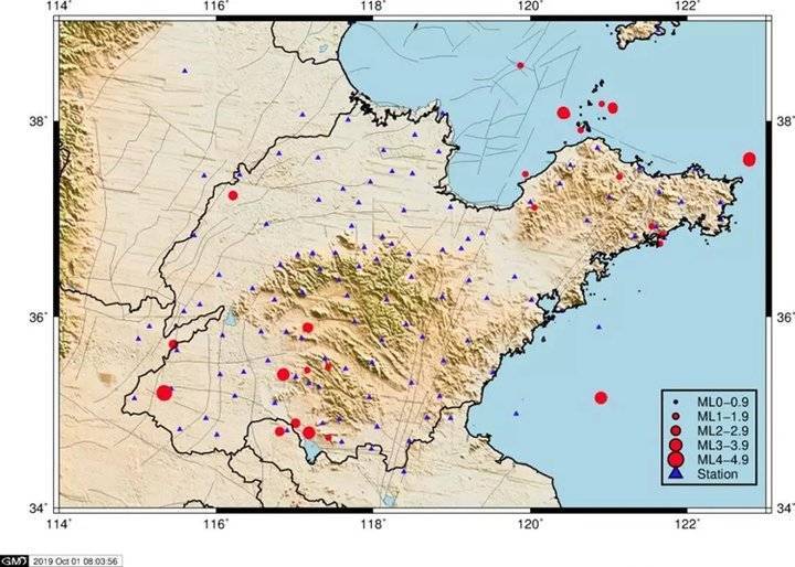 你感受到了吗？9月份山东记录到天然地震58次，最大的超过3级
