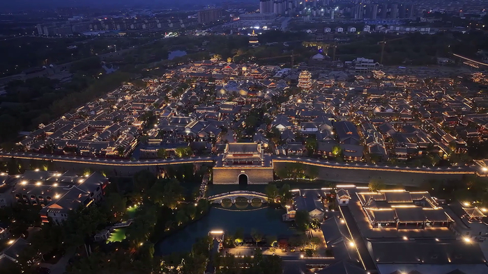 明水古城秋意浓 古色古香引人游