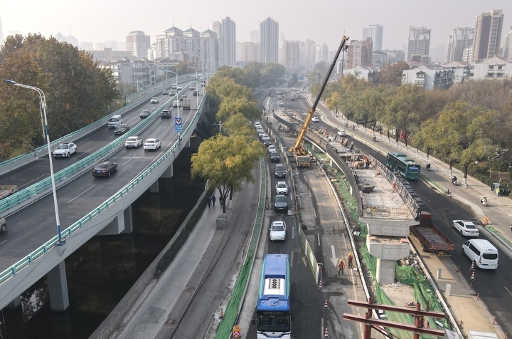 济南顺河高架经一路新建匝道显露雏形