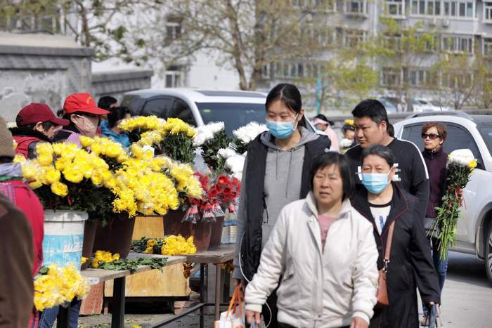 祭祀献花寄哀思 今日清明更文明