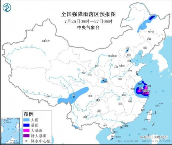 台风“烟花”继续影响华东：内蒙古中东部黑龙江西部有较强降水