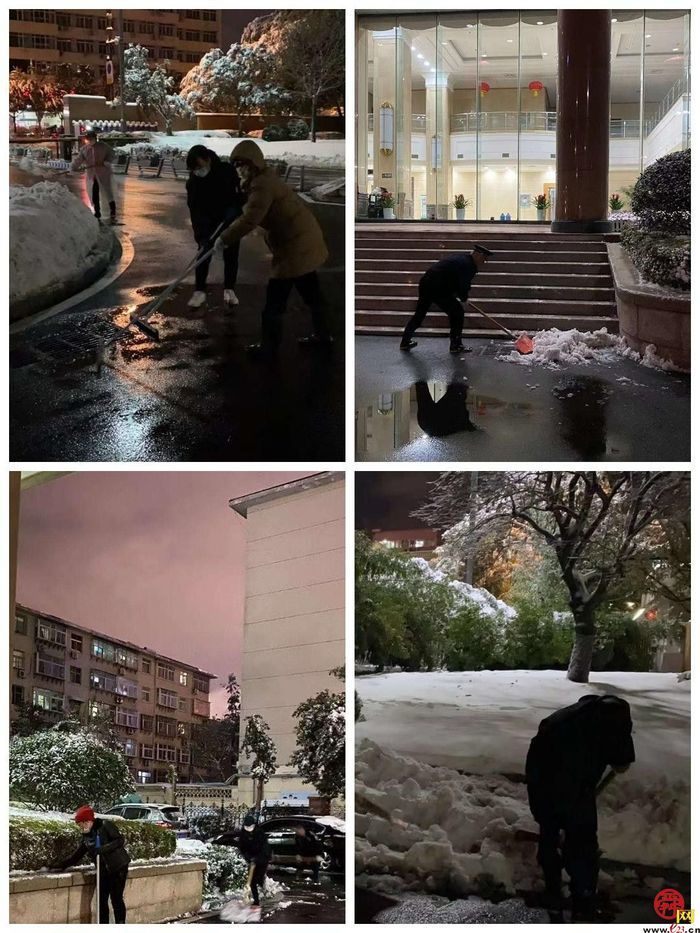 “踏”冰“浴”雪，逆行守护！历下区各部门各街道连夜奋战在扫雪破冰一线