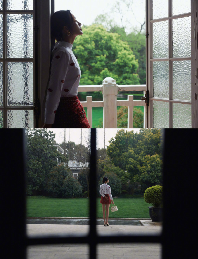 李沁春雨大片曝光神态优雅展现古典美