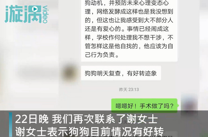 福州大学回应准研究生疑似虐狗 借宿朋友家虐狗致重伤用拖鞋用力抽打十多下