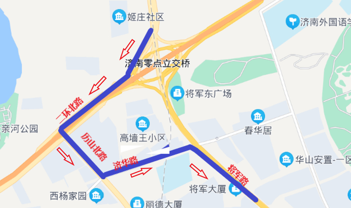 二环东高架桥北段部分拆除，23日晚这样绕行
