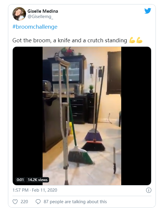 NASA回应立扫把挑战，网友：快删除了吧，否则以后被孩子笑话