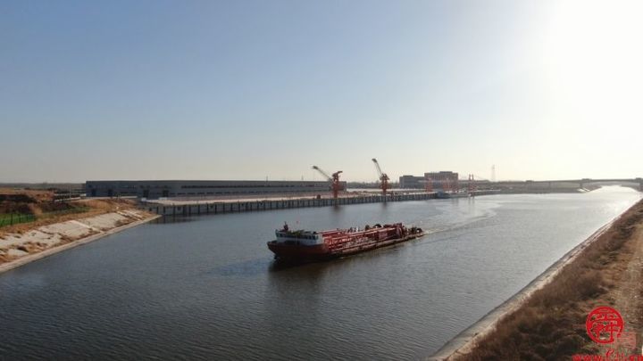 小清河开展首次大件运输