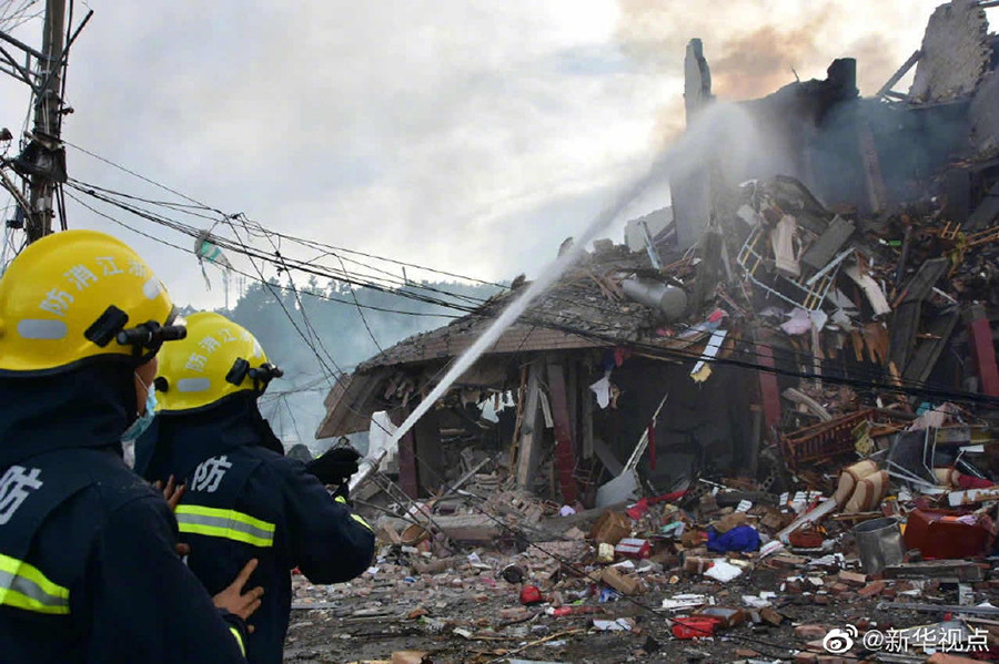 浙江温岭槽罐车爆炸已致10人死亡、117人受伤