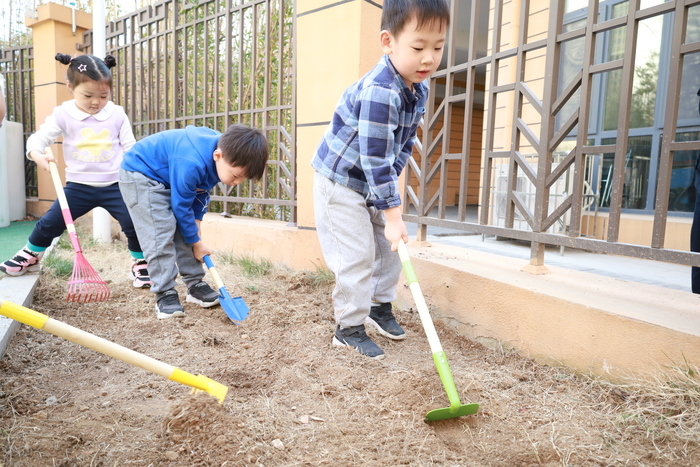 植树节来了，历东花园幼儿园萌娃给春天添一抹绿色