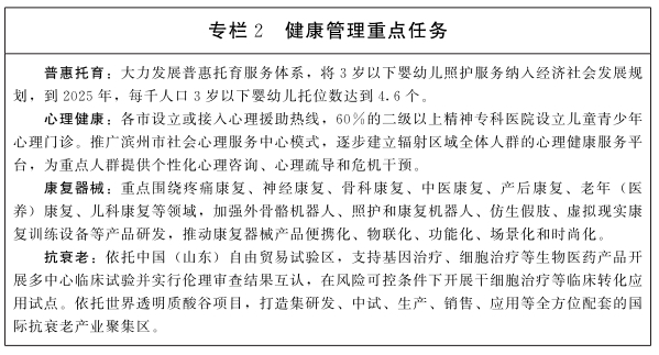 精细化发展健康管理 山东2025年实现居民长期护理保险全覆盖