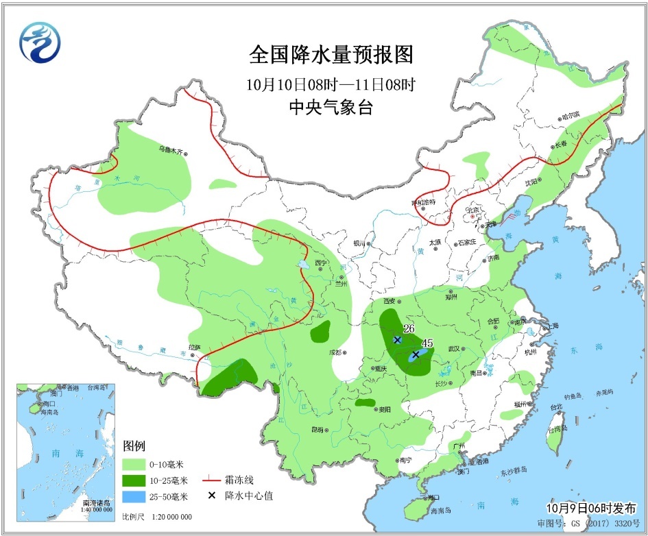 青藏高原中东部华西地区多雨雪天气 冷空气影响华北东北地区