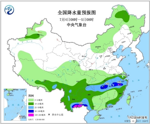 热带低压华南沿海制造强风雨 华北黄淮高温持续