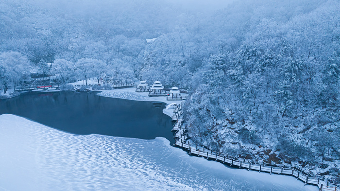 意境拉满！雪后九如山现绝美雾凇，宛如仙境
