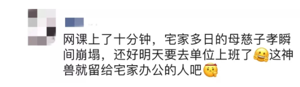 “网课10分钟，母慈子孝瞬间崩塌！”有多少家长心情是这样的？