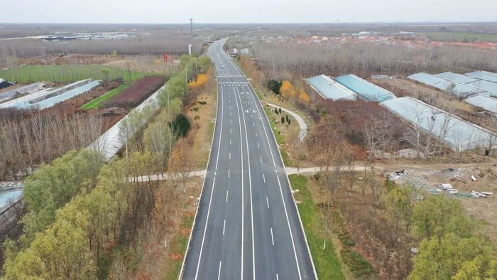 济乐高速商河南连接线拓宽改造项目主体完工