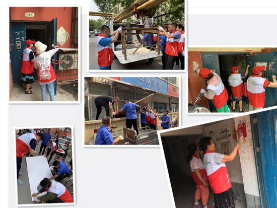 创卫复审凝聚最美初心  “七彩志愿”共建如意北坦