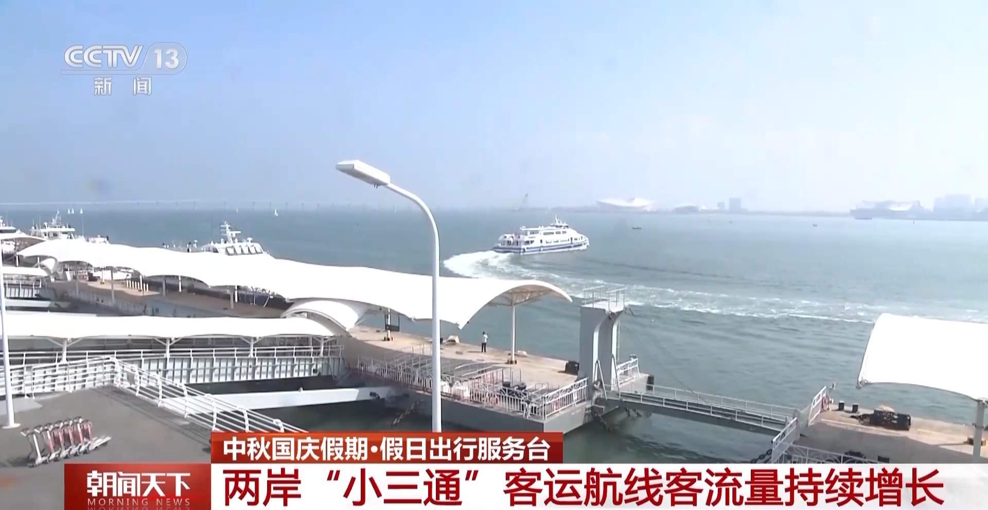 两岸“小三通”客运航线客流量持续增长,今天(Today)预计将超3500人次