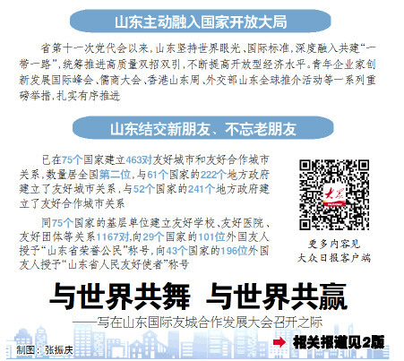 友城的朋友们，山东欢迎你！