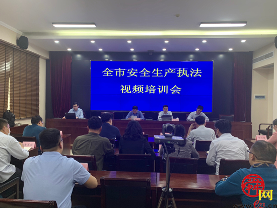 市安全生产监察支队召开全市安全生产执法视频培训会