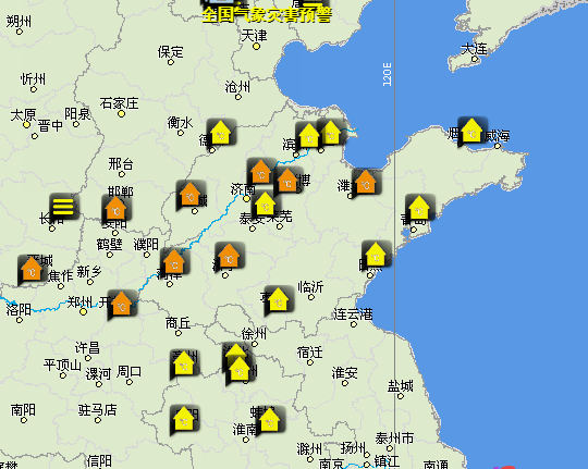 山东省气象台继续发布橙色高温预警，局部地区最高气温可达39℃