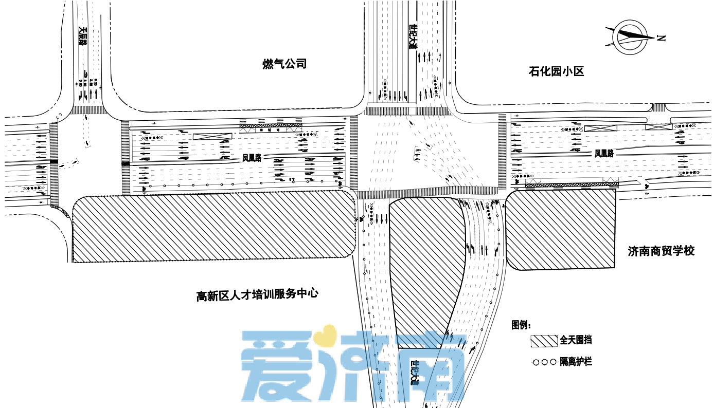济南地铁6号线工程世纪大道站进行围挡施工 怎么绕行看这里
