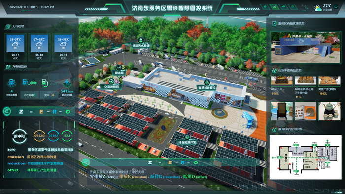 全国首个！山东高速济南东服务区建成“零碳服务区”