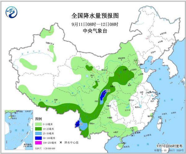 华西秋雨“仍在线” 北方秋意正浓南方夏日炎炎
