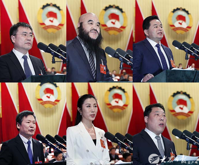 山东省政协十二届三次会议举行全体会议进行大会发言