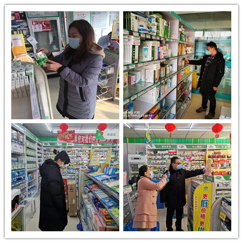 章锦市场监管所开展疫情防控全面排查