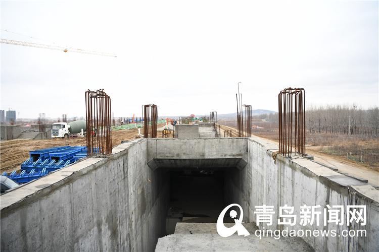 潍莱高铁平度北站新进展 站房开始拔地而起