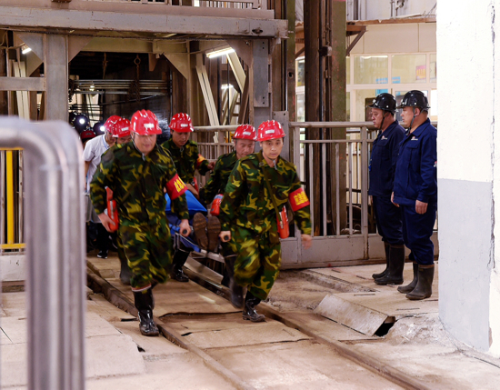 深入地下500米！济南首次举行矿井火灾应急救援演练
