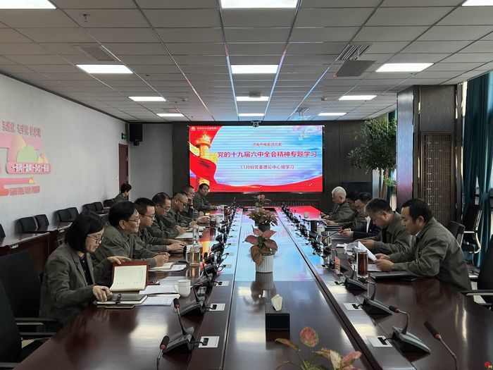 济南热电集团党委理论学习中心组学习贯彻党的十九届六中全会精神
