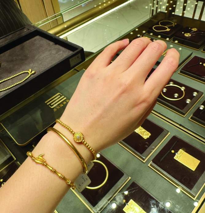 黄金饰品掀起“国潮”风 每克600元左右仍俏销