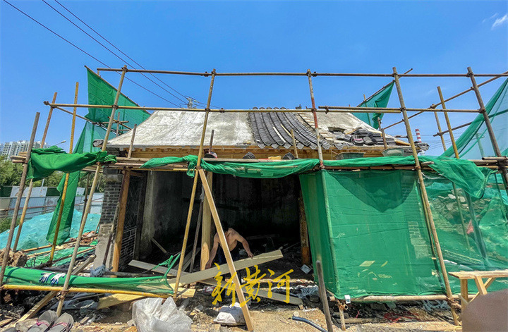 济南丁家庄片区拆除保留古树老建筑 重新修缮将成新景观