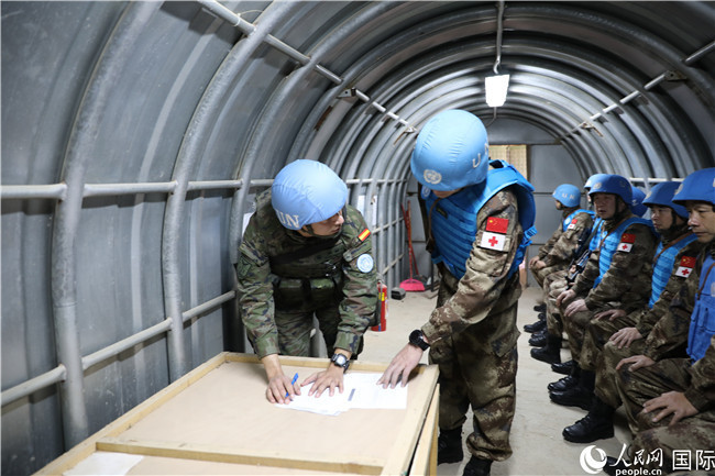 赴黎维和医疗分队圆满完成无预警“蓝色豪猪”应急防卫演练