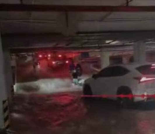 广东茂名暴雨，大坡镇信号中断