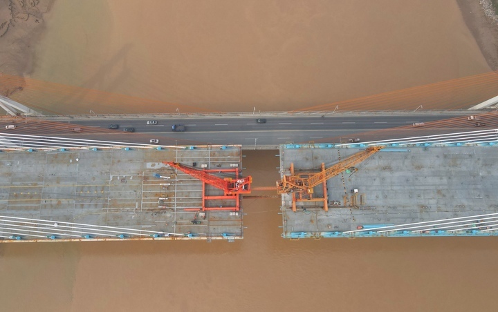 仅有“一步之遥”！G104京岚线济南黄河公路大桥本月合龙