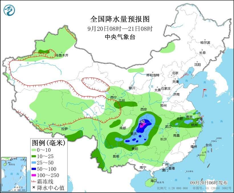 中心形象台：重庆贵州今日雨势猛烈 山东江苏及黄海海域鉴戒大风