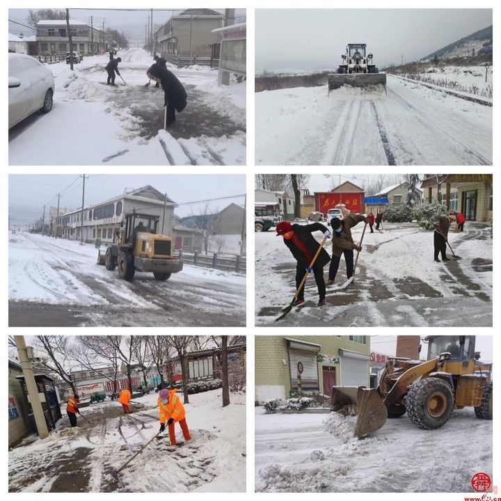 官庄街道：白雪更映“志愿红” 扫雪除冰暖人心