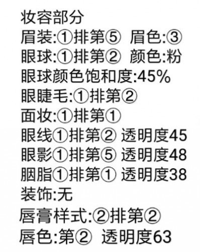 龙族幻想女性捏脸数据分享