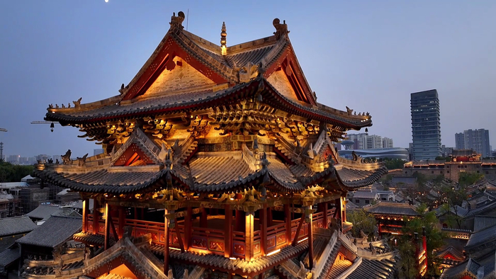 明水古城秋意浓 古色古香引人游