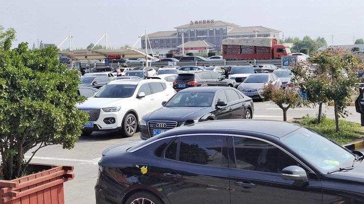 济青高速返程客流有多高？服务区车排队室内比百货大楼还热闹