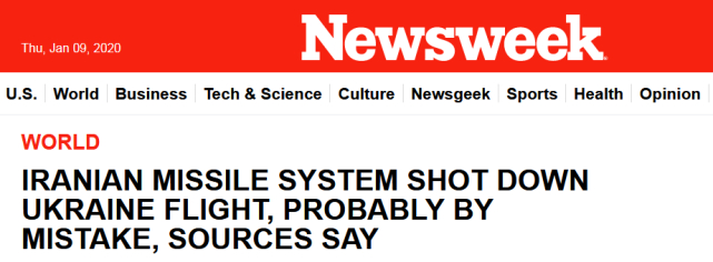 美英加拿大怀疑伊朗“错误击落”客机 伊朗断然否认！