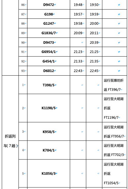 濟(jì)南火車(chē)站多趟列車(chē)停運(yùn) 旅客可在30日內(nèi)免費(fèi)退票