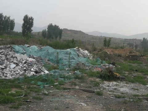 【啄木鸟在行动】章丘区东马庄建筑垃圾露天堆放